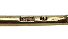 Antique Russian 84 Silver   Enamel Ornate Spoon Gold Wash