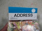 Vintage 1970 s Address   Telephone Book Nos Floral Flowers Gold Page Ends 