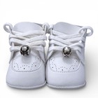 Indy 500 Baby Shoes Size 2 Indianapolis Motor Speedway Logo White Lace-up Bells