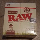 Raw Organic Hemp Rolling Papers 50ct Box Classic 12ct Natural Papers New Boxes