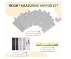 Growth Chart Mirror Wall Height Ruler Wall Chart Puzzle Pieces With Stickers Nob