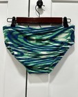 Speedo Pro Lt Men s Swim Briefs Geometric Green Blue White Size 36 Drawstring