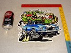 Vintage Rat Fink Drives Ford Shelby Cobra Car   Snake 1  Metal Gasoline Oil Sign