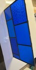 Antique High End Stained Glass Window  No Cracks  Cobalt Blue  Thick Wavy Glass
