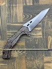 Olamic Cutlery Soloist 212-a M390 Blurple Titanium Used Read Wharncliffe