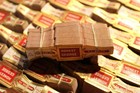 Honest George Cigar Band Full Box - 120 Packs Original Box Schlegal Litho
