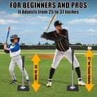 Batting Tee  Baseball Tee  25-37 Inch Height Adjustment   Baseball Tees For Hitt