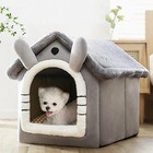 Warm Pet House     Cat   Dog Bed  Winter Cozy  Detachable   Washable   