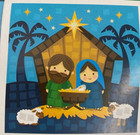 4pks Of 6 Nativity Mosaic Craft Sunday School Teacher Supply Christmas Activity