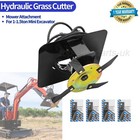 For 1-1 5ton Mini Excavator Attachment Hydraulic Grass Cutter Mower Attachment