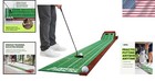 Golf Putting Mat Indoor Practice Turf With Ball Return And Alignment Guides