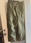 Vtg Fulton M-1951 Field Trousers Military Cargo Pants  Xl Green 1953 Surplus
