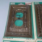Lot 6 Nos Vintage Edmar Creations Faux Wood Outlet Cover 401 D Wal 74411