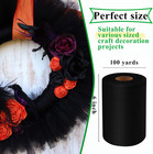 Black Tulle Fabric Roll 6 Inch X 100 Yards Tulle Ribbon