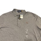 Polo Ralph Lauren Men Xxl Grey Flesh Pony Long Sleeve Classic Fit Polo Shirt Nwt