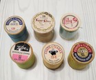 Vintage Wooden Thread Spools Coats Clarks Talon Lily  Ont Mercerized Lot Of 23    