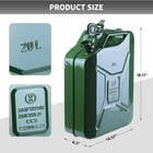Heavy Duty Steel Jerry Can Gas Can 20l 5 3 Gallon Leak Resistant Spout Handle
