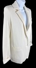 Women s Twp Cream Wool Knit Boyfriend Blazer Jacket Size Xs