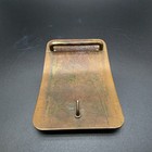 Vintage Antiqued Brass Rectangle Plain Belt Buckle