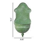 Vintage Rustic Wall Planter Distressed Decor Iron Hanging Plant Basket Shabby   