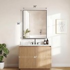 Bathroom Rectangle Wall Mirror With Metal Frame vanity Mirror For Over Sink