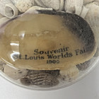 Antique Glass Paperweight St  Louis 1904 World s Fair Filled With Seashells