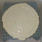 Vintage Green Yellow Embossed Serving Tray