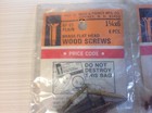 Vtg Reed   Prince 2 Pkgs 6pc Brass Flat Head Wood Screws 1 1 4x6 12 Total Screws