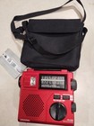 Grundig Am fm shortwave World Band Receiver Fr200 W case Manual Tested Works Red