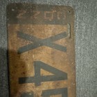 1918 Connecticut License Plate Low Number X454 4 Digits All Original