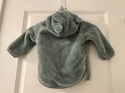 H m Green Sherpa Zip Up Jacket 6-9 Months