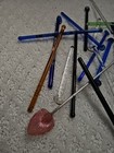 Swizzle Stir Stick Drink Cocktail Hotels Restaurant Bars Vintage Mcm Glass  Plas