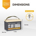 12v 100ah Lifepo4 Deep Cycle Lithium Battery For Solar Rv Marine   refurbished   