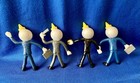 4 Vintage Jack In The Box Character Bendable Action Figures - 1995