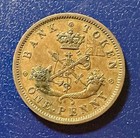Beautiful 1857 Upper Canada One Penny Token Km Tn3