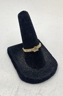 10k Yellow Gold Clear Cz Accent Ring Size 5 75