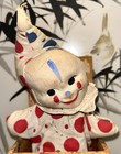 Vintage 1930s Era Spear Toys Brand Jack-in-the-box Clown Toy Wooden Box Works