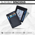Slim Minimalist Card Holder Front Pocket Rfid Blocking Leather Wallet For Men