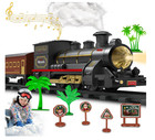 Electric Train Set With Smoke  Lights   Sound For Under Christmas Tree - Steam L