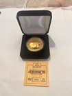Aerosmith 24 Kt Overlay Commemorative Medallion And  Bumper Sticker 