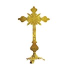 Mtyiqs Standing Cross Decor Crucifix With Base 10  Tabletop Metal Jesus Chris   