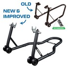 Oxford Big Black Rear Paddock Stand 2 0 Motorcycle Motorbike Up To 17  New