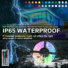 65 6ft Rgb Led Strip Lights Waterproof Flexible With 44 Keys Remote 12v Us Power