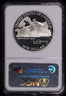 1990-p Eisenhower Centennial Silver Dollar Commemorative Ngc Pf-69 Ultra Cameo