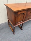 68181  Elegant Early 20th Century Walnut Buffet With Carved Detailing