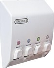 Shower Soap Dispenser  4 Chamber  White  9 5  X 3  X 10 75 