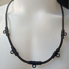 Necklace Amulet Pendant Black Rope Adjustable Handmade 5 Hooks Hanging Men Women