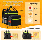 Food Delivery Backpack  Expandable Insulated Food Delivery Backpack With 7 Cup