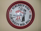 Reddy Kilowatt Full 3d Raised  Face Wall Clock  
