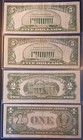 Old Us Currency Lot      5 -  5 -  2 -  1      4 Note Lot   5003